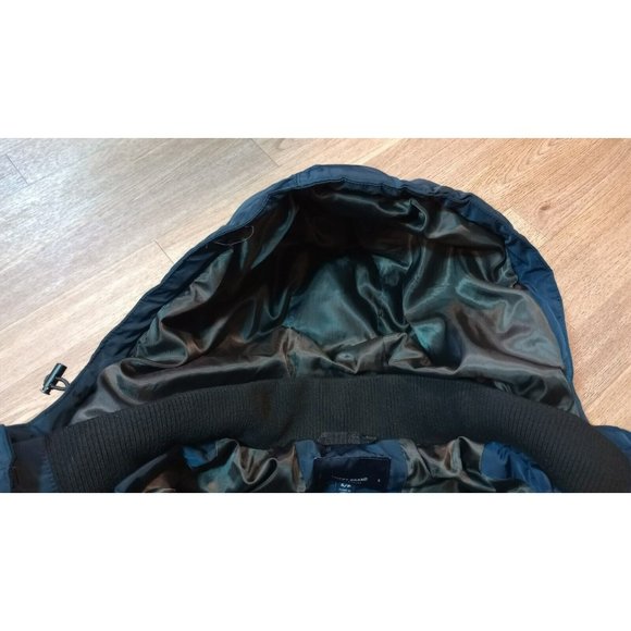 Lucky Brand Coat Mens Small Blue Davis Hooded Puffer Parka Navy Winter Jacket - Picture 9 of 16